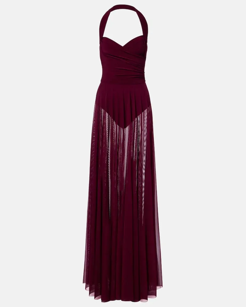 Norma Kamali Robe Cayla aus Tüll Violett