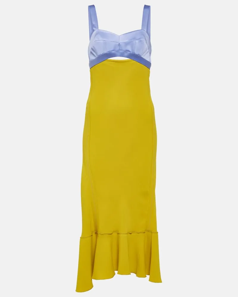 Victoria Beckham Midikleid Gelb