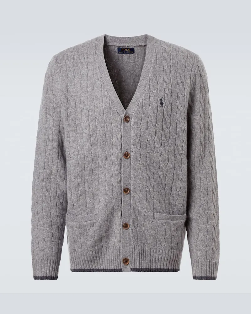 Ralph Lauren Cardigan aus Kaschmir Grau