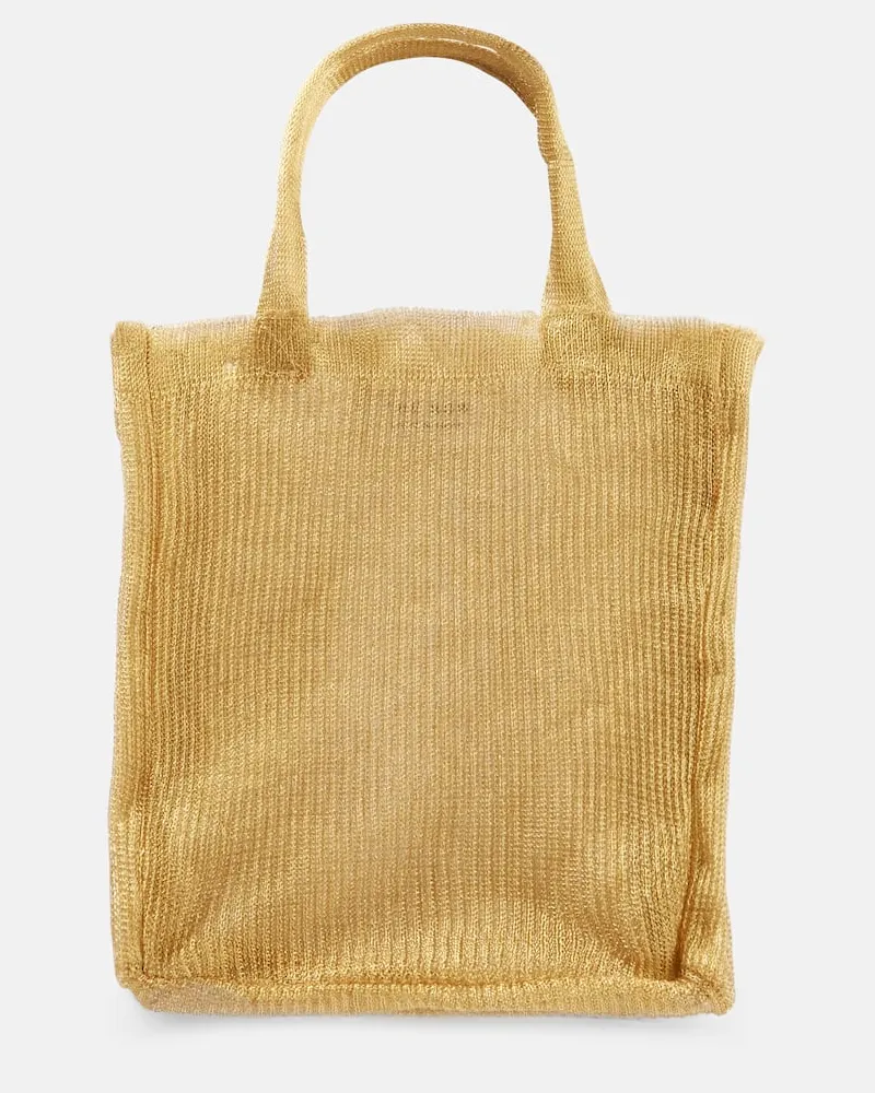 The Row Tote Bag Imogen Mini aus Mesh Gold