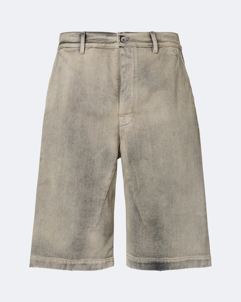 Rick Owens DRKSHDW Shorts Work aus Denim Grau