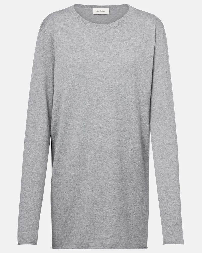 Lisa Yang Pullover Maurie aus Baumwolle und Kaschmir Grau