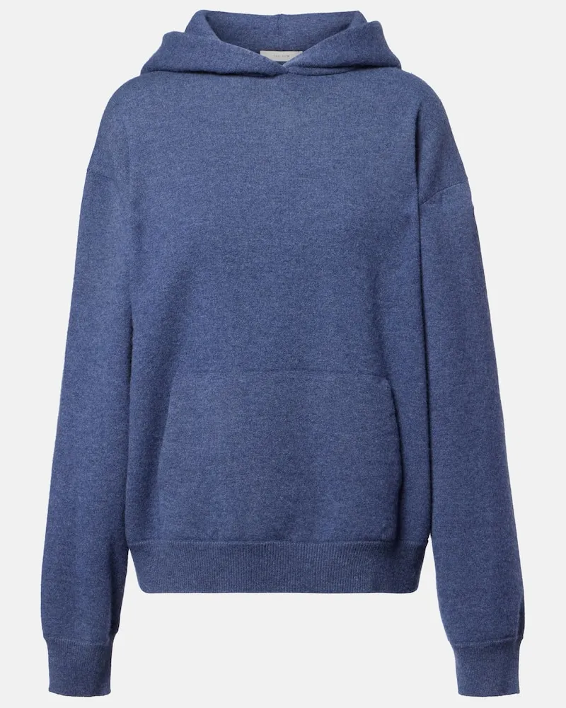 The Row Hoodie Levine aus Kaschmir Blau