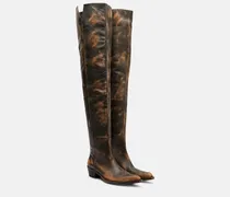 Overknee-Stiefel Clive 35 aus Leder