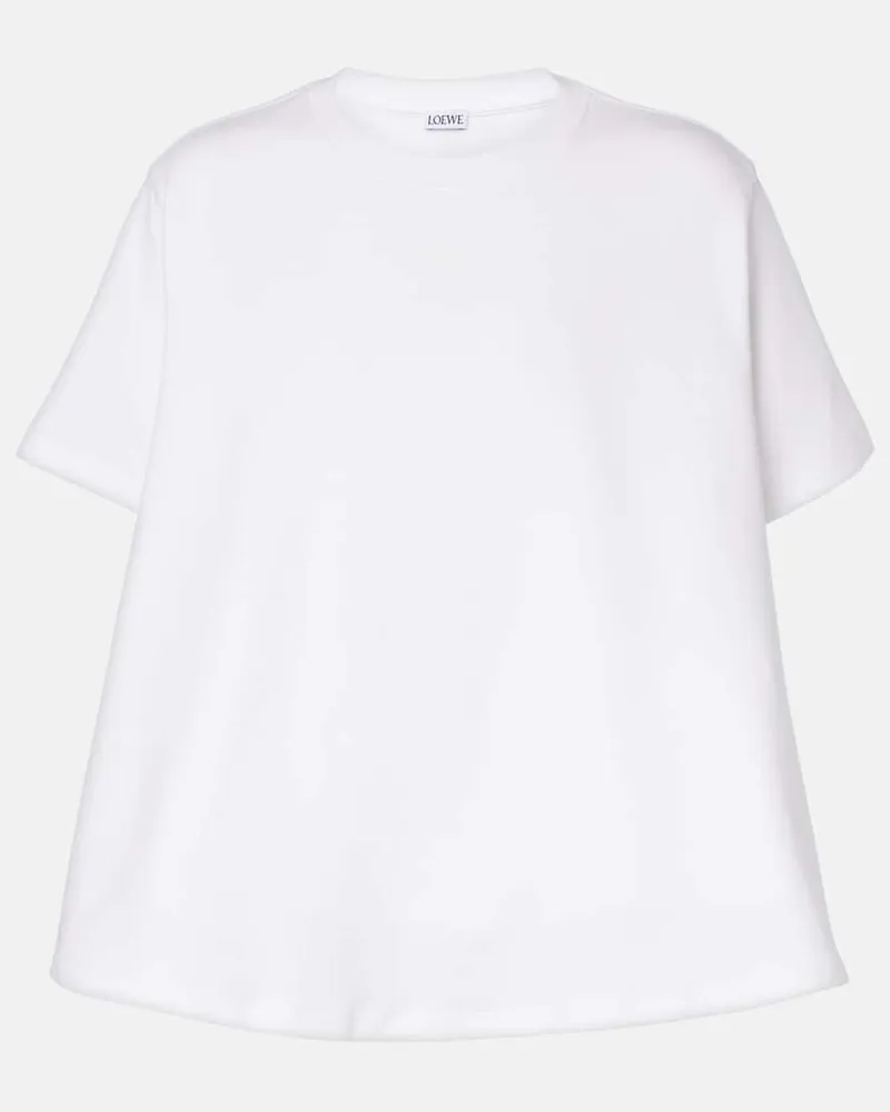 Loewe T-Shirt aus einem Baumwollgemisch Weiß