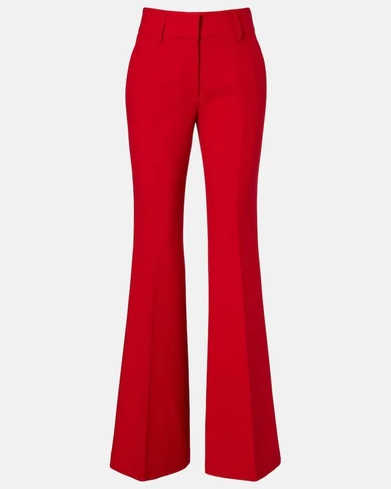 Gabriela Hearst Schlaghose Rhein aus Wolle Rot