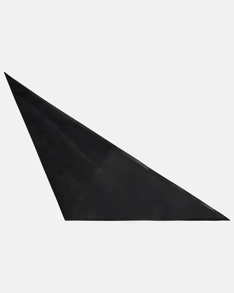 Christophe Lemaire Tuch aus Leder Schwarz