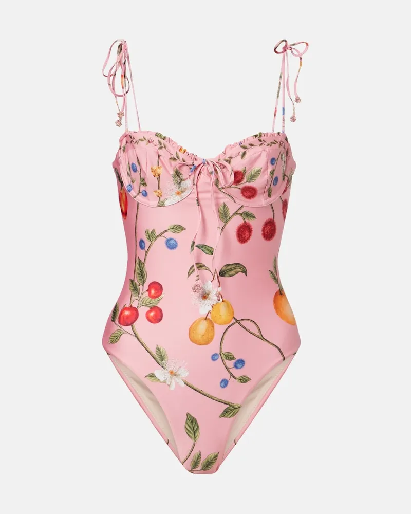 AGUA BENDITA Bedruckter Badeanzug Ébano Rosa