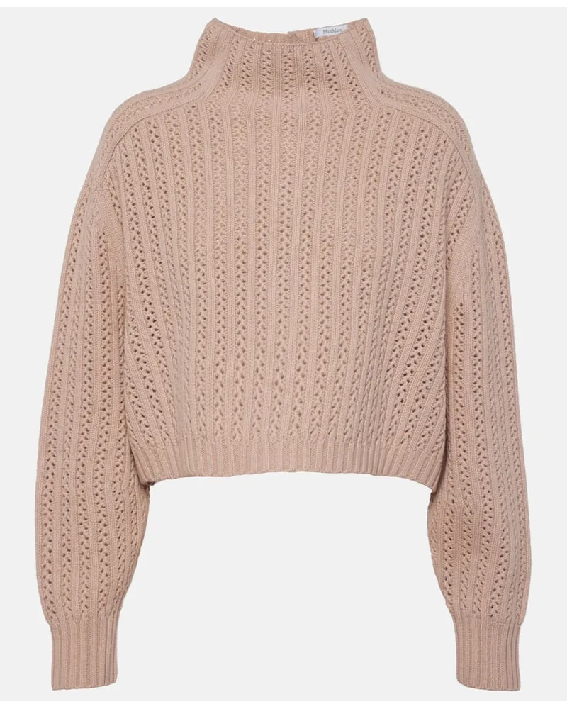 Max Mara Pullover Hodeida aus Wolle und Kaschmir Pink