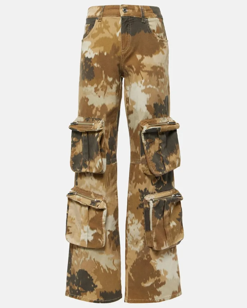 Blumarine Bedruckte Cargohose Rosa