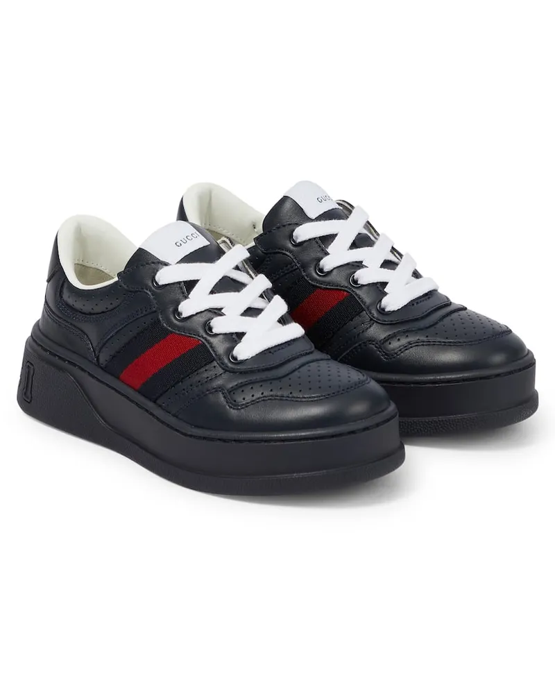 Gucci Sneakers Chunky B aus Leder Multicolor