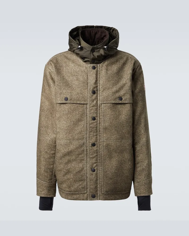 Moncler Daunenjacke Kalinzu aus Baumwolle Grün