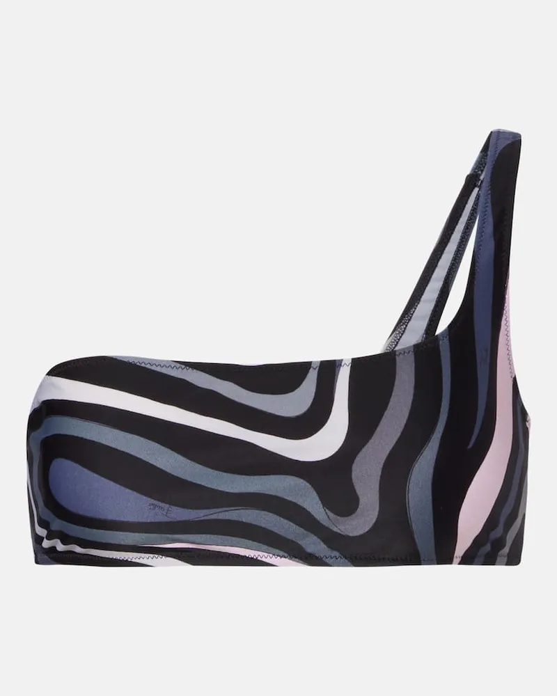 Emilio Pucci Bikini-Oberteil Marmo Schwarz