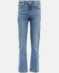 RE/DONE High-Rise Straight Jeans '70s Blau