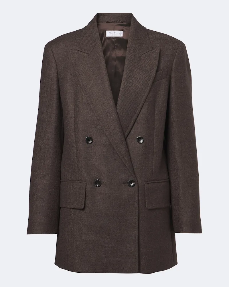 Max Mara Blazer aus Schurwolle Braun