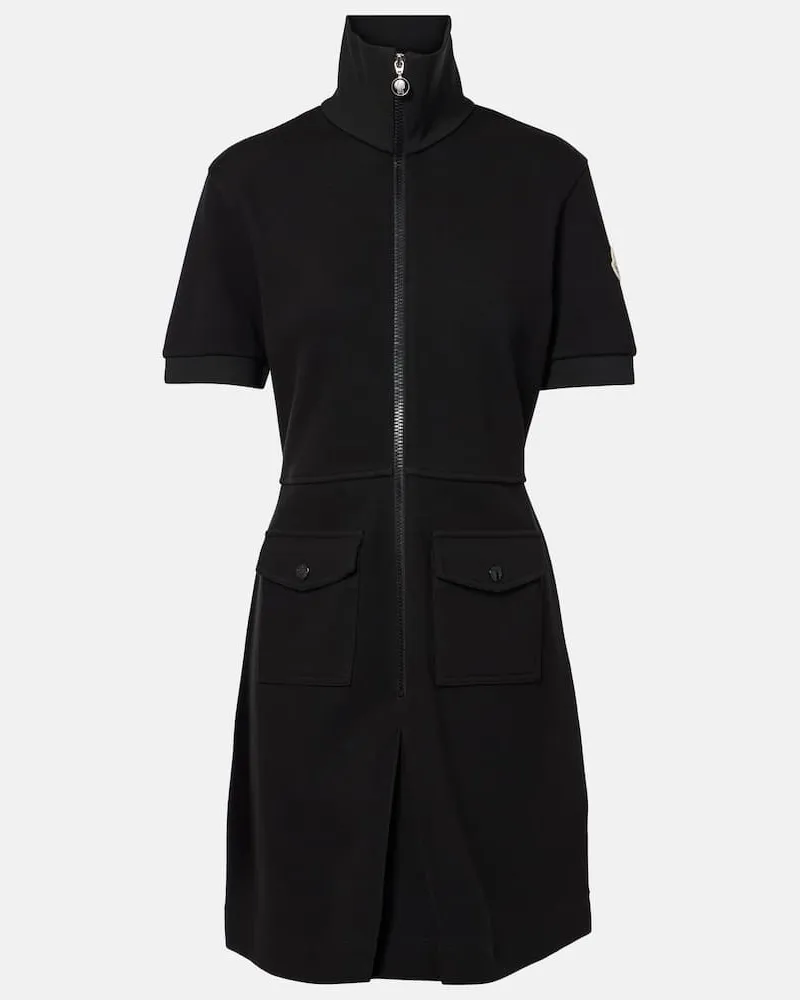 Moncler Minikleid aus einem Baumwollgemisch Schwarz