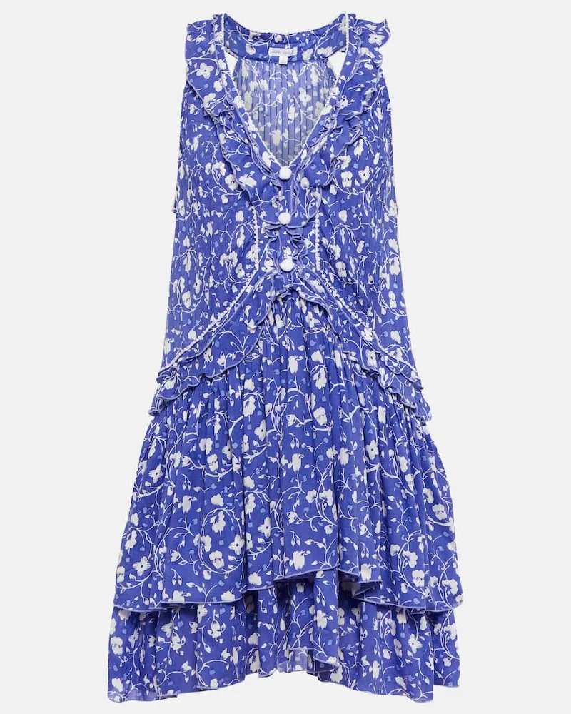 Poupette St Barth Minikleid Mae Blau
