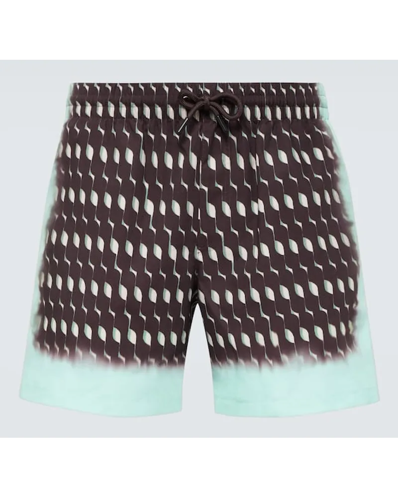 Dries van Noten Bedruckte Badeshorts Multicolor