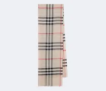 Schal Burberry Check aus Wolle und Seide