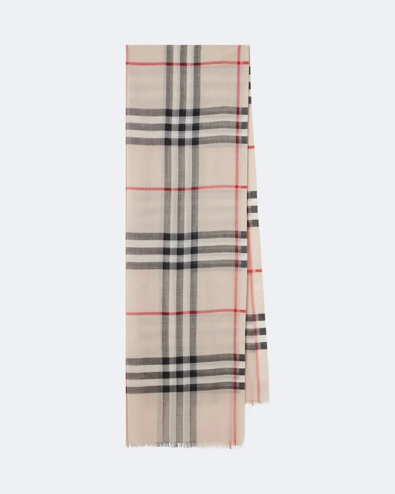 Burberry Schal Burberry Check aus Wolle und Seide Multicolor
