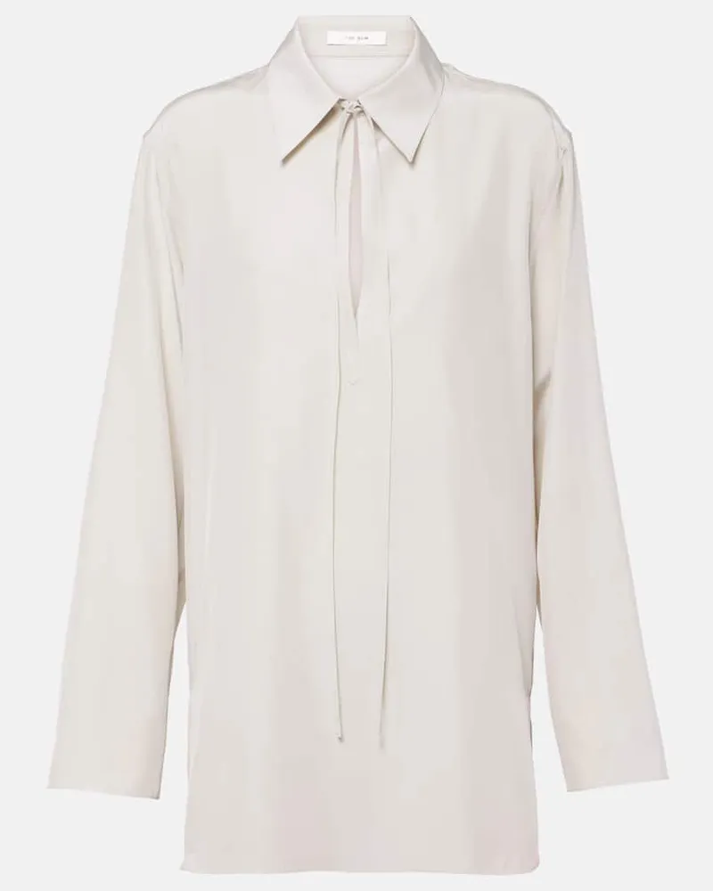 The Row Bluse Malon aus Seide Neutral