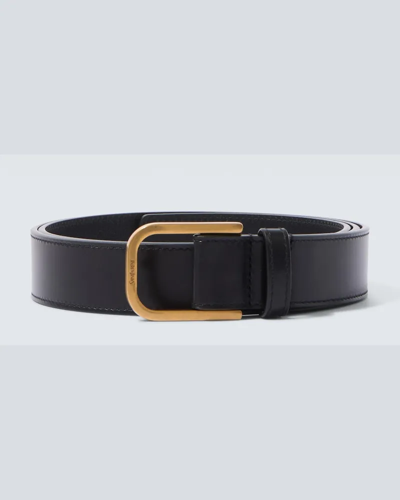 Saint Laurent Gürtel aus Leder Schwarz