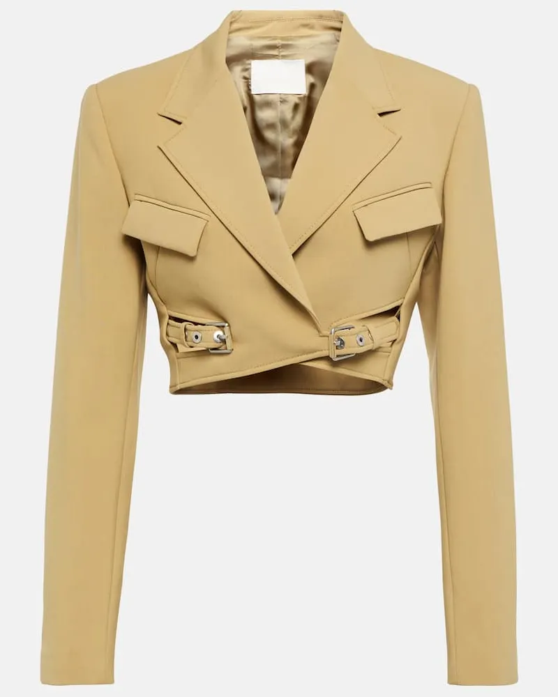 Dion Lee Blazer Interlock Grün