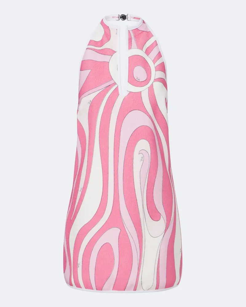 Emilio Pucci Minikleid Marmo aus Frottee Rosa