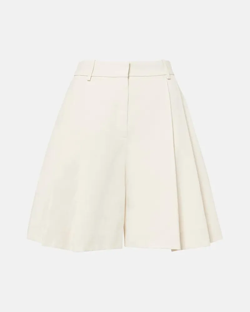 Nina Ricci Shorts aus Baumwoll-Canvas Beige