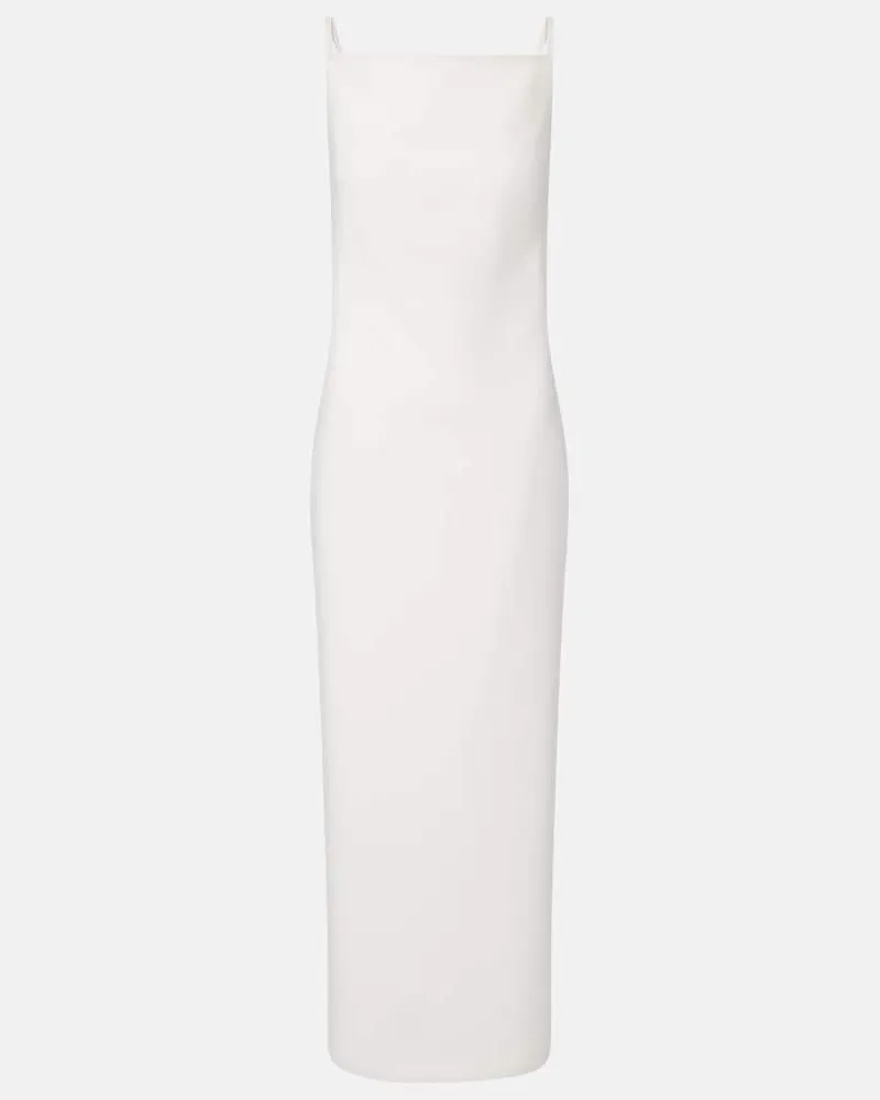 Givenchy Maxikleid aus Cady Weiß