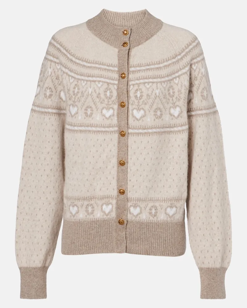 KHAITE Cardigan Marc aus Kaschmir Beige