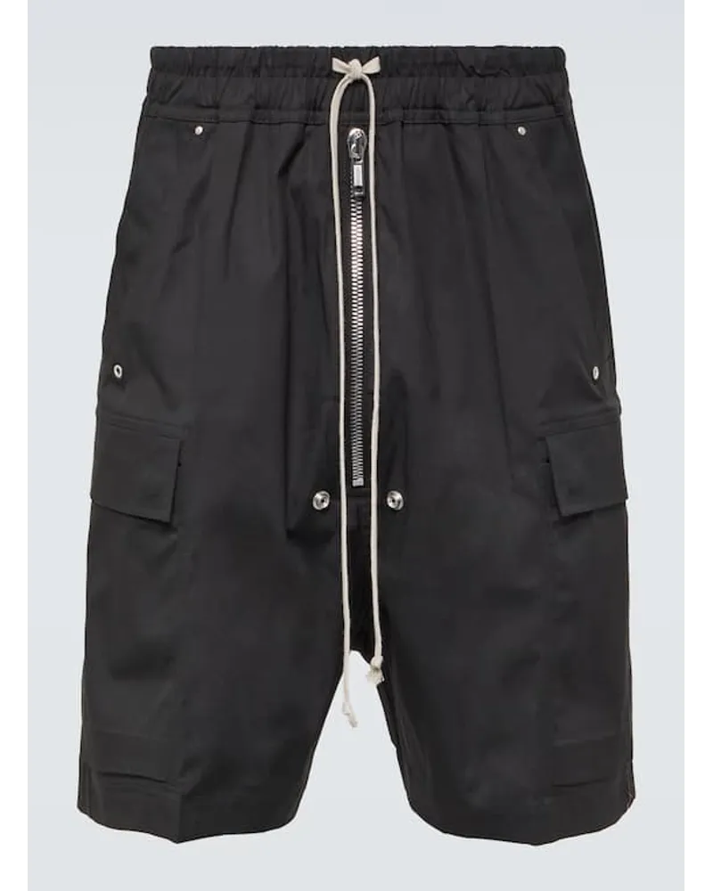 Rick Owens Shorts Cargobela aus einem Baumwollgemisch Schwarz