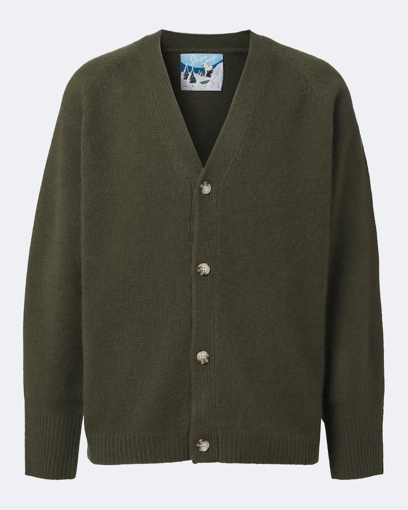 arch4 Cardigan Mr Sage aus Kaschmir Grün