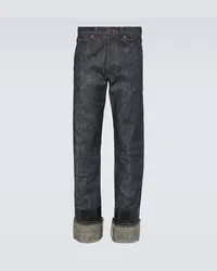 Maison Margiela Mid-Rise Straight Jeans Blau