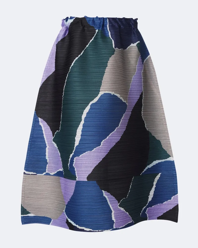 Issey Miyake Bedruckter Midirock Surprise Multicolor