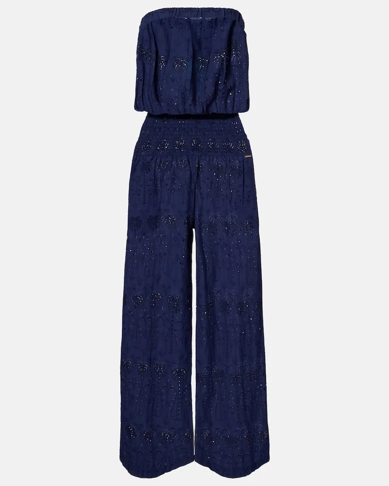 Melissa Odabash Jumpsuit Naomi aus Baumwolle Blau