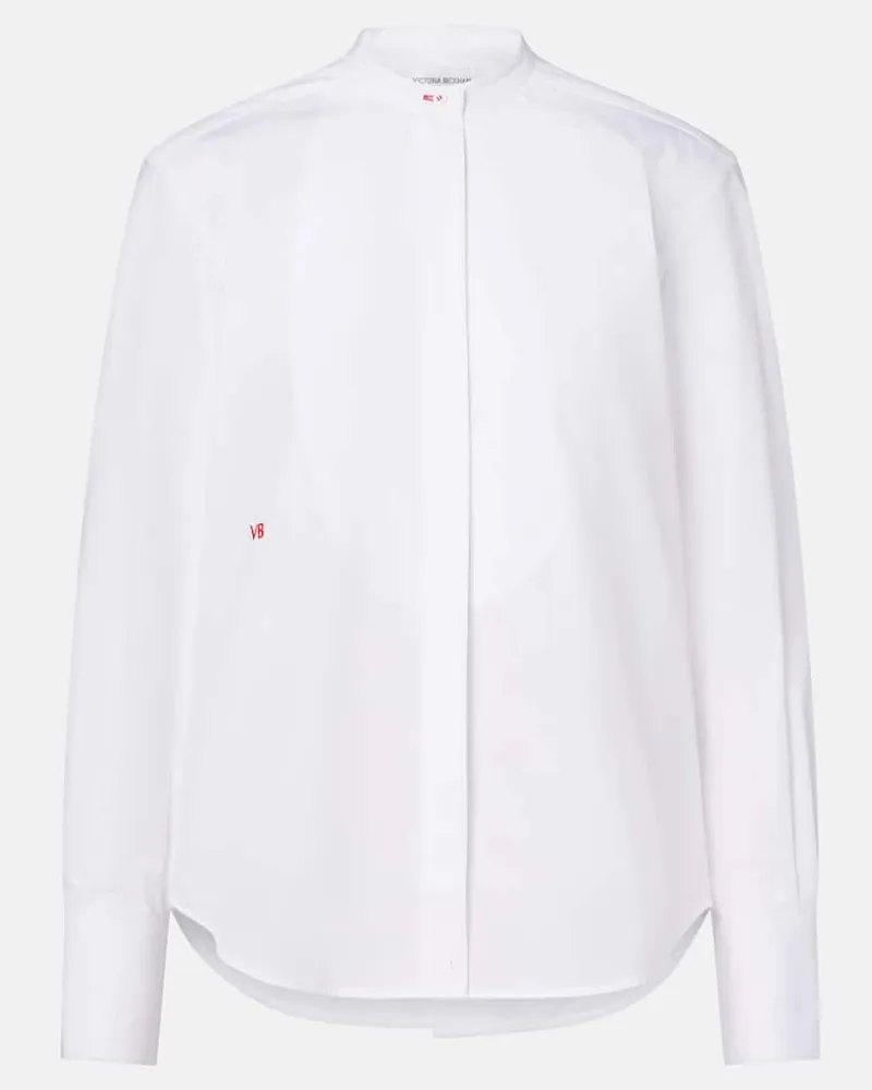 Victoria Beckham Hemd aus Baumwollpopeline Weiß