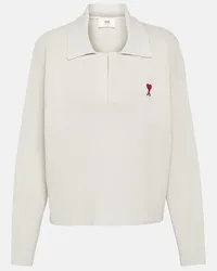 AMI Paris Polopullover Ami de Cour Weiss