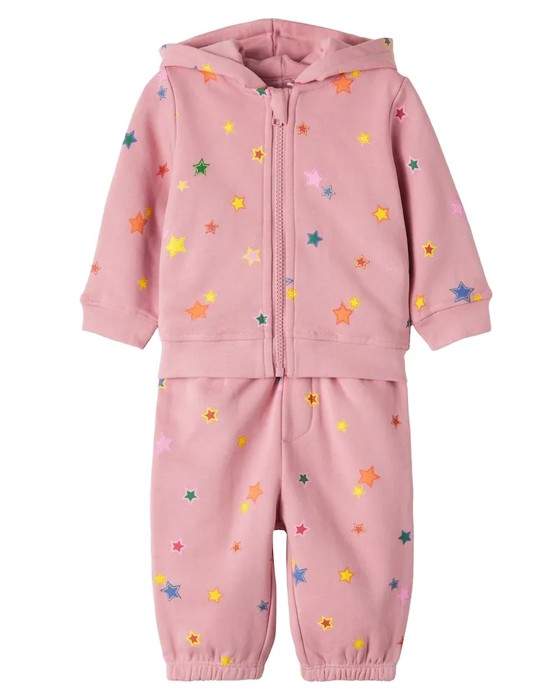 Stella McCartney Kids Baby Set aus Hoodie und Hose aus Baumwolle Rosa