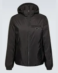 Prada Daunenjacke aus Re-Nylon Schwarz