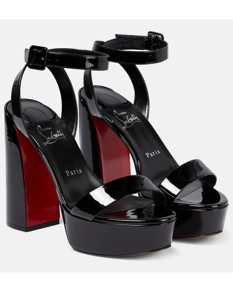 Christian Louboutin Plateausandalen Movida Sabina Schwarz