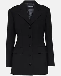 Dolce & Gabbana Blazer aus einem Wollgemisch Schwarz