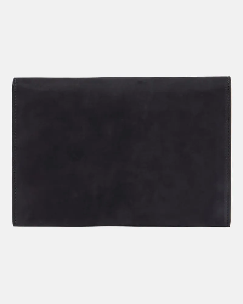 The Row Clutch aus Leder Schwarz