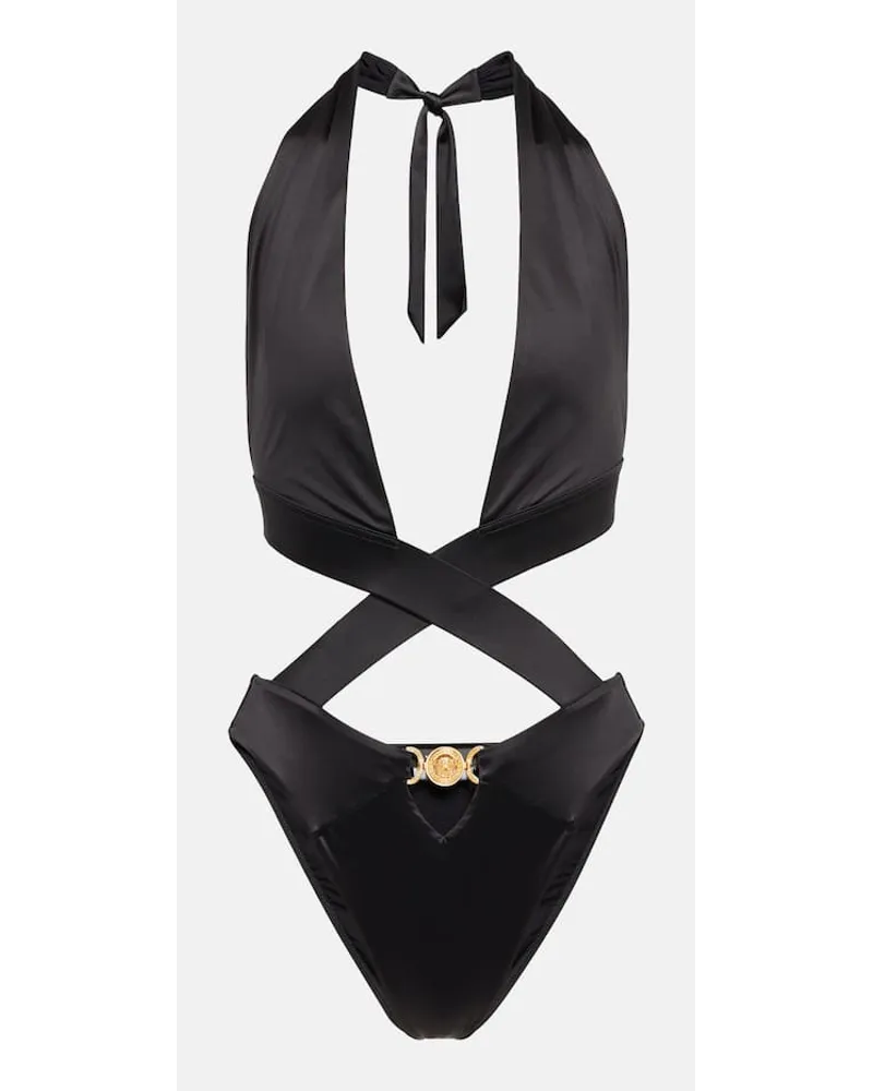 Versace Badeanzug Schwarz