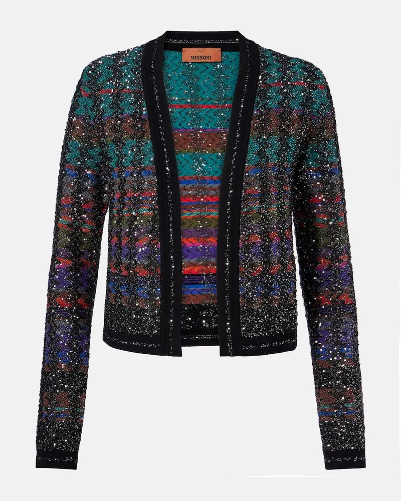 Missoni Cardigan aus Häkelstrick Multicolor