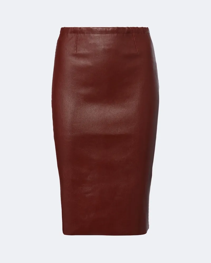Stouls Midirock Gilda aus Leder Braun