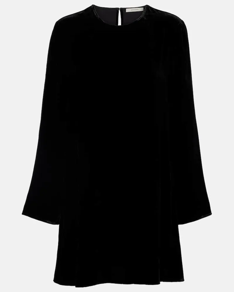 ASCENO Minikleid Larissa aus Samt Schwarz