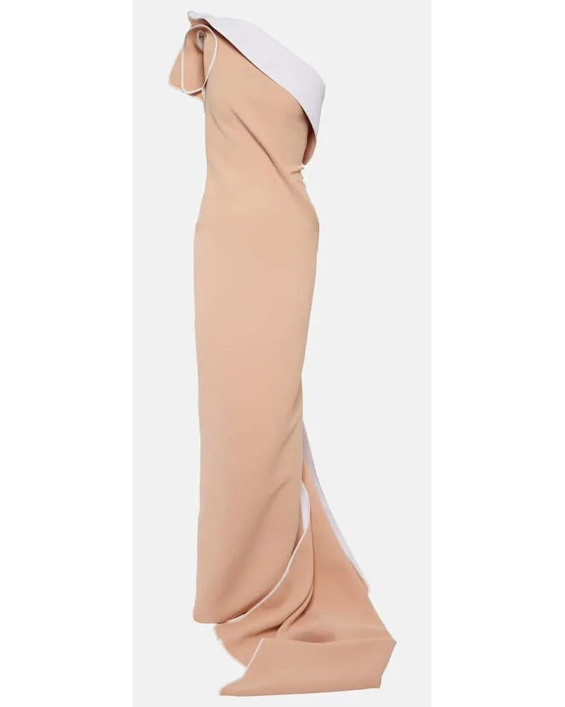 Maticevski One-Shoulder-Robe Instrumental aus Crepe Pink