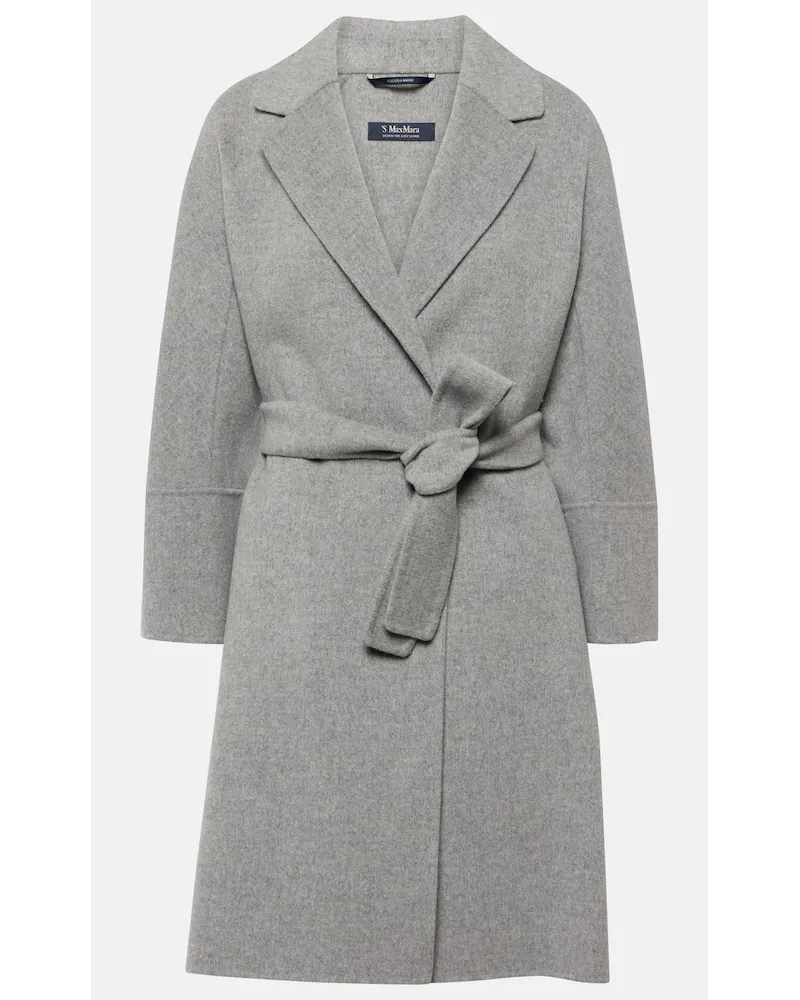 Max Mara Mantel aus Wolle Grau