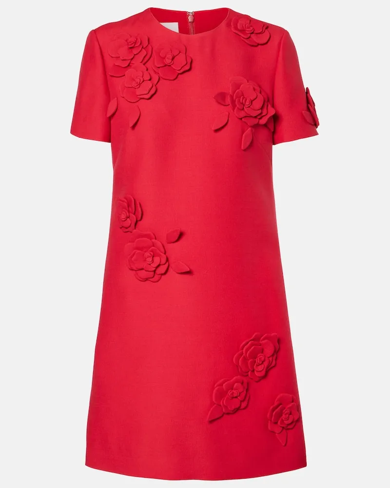 Valentino Garavani Minikleid aus Crepe Couture Rot